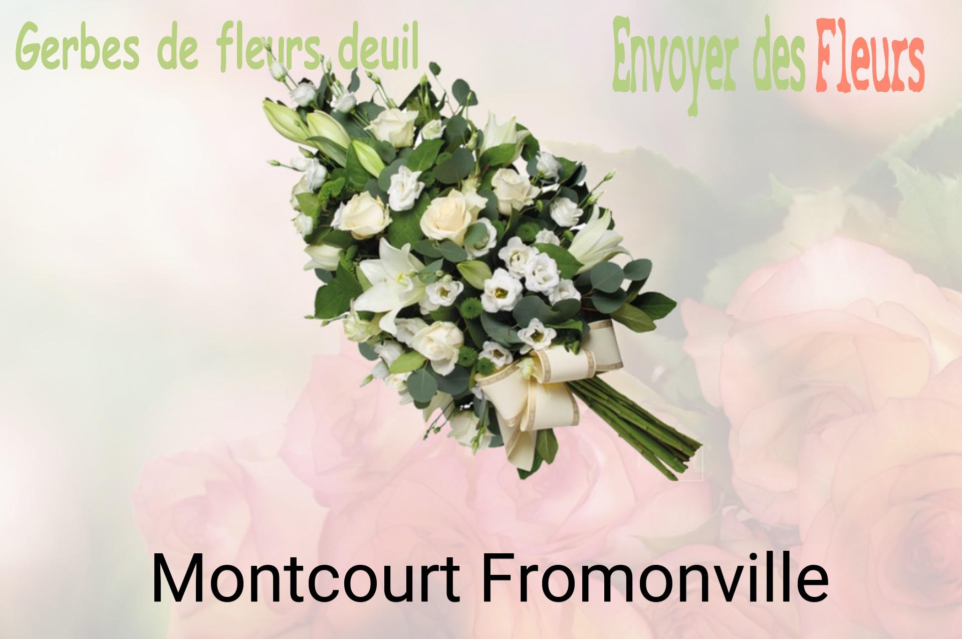 Gerbe de fleurs de deuil livrée à Montcourt-Fromonville